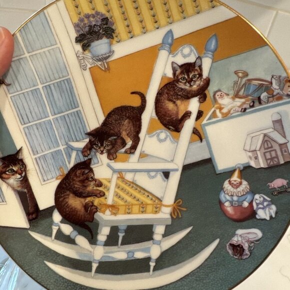 Hamilton Other - The Hamilton collection cat plate country kitties1988 Gerardi Rock and Rollers